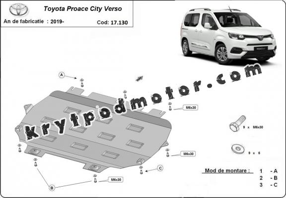 Kryt pod motor Toyota Proace City Verso